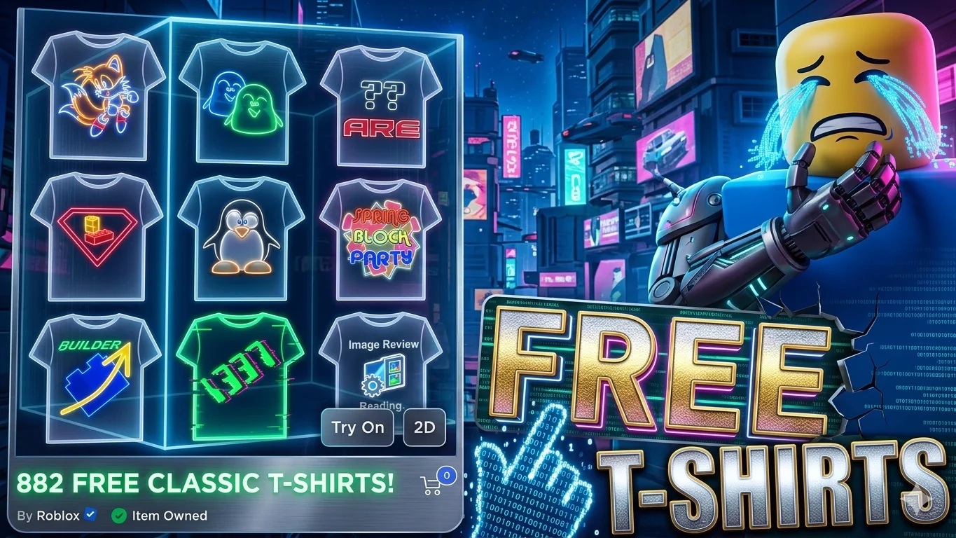 How to Claim Free Roblox T-Shirts