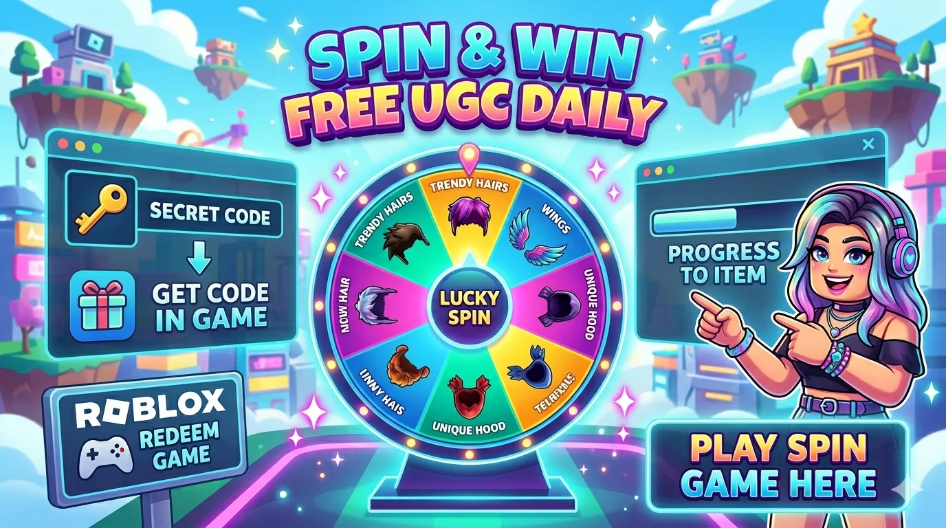 Spin and Win Free UGC Items Every Day